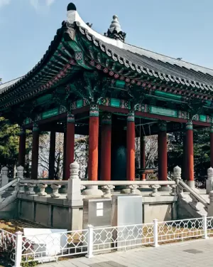Pavillon. Pusan. Corea